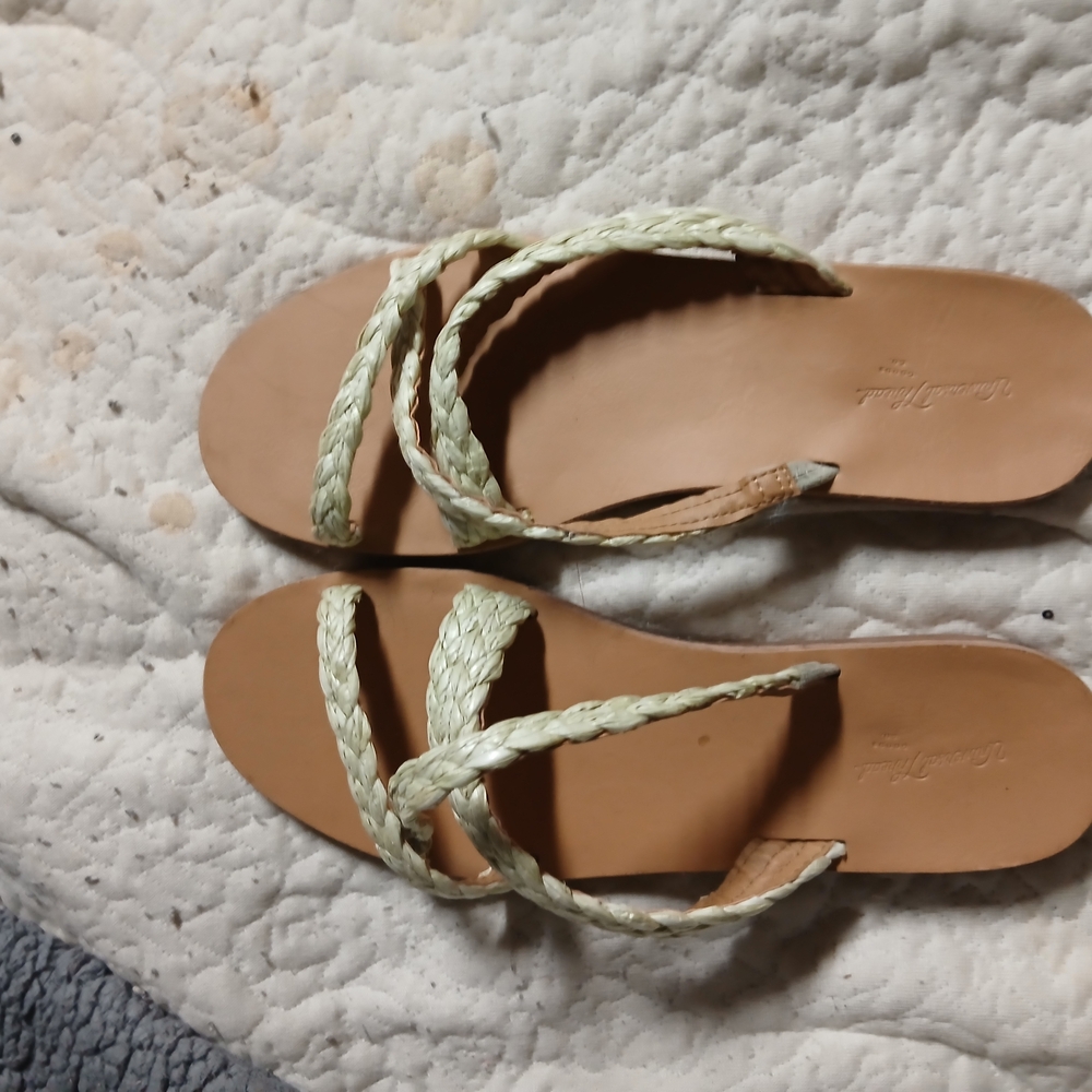 Braided Strap Tan Sandals